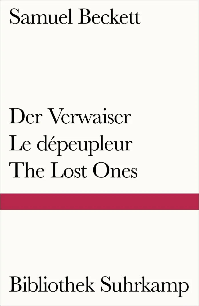 Buchcover von 'Der Verwaiser. Le dépeupleur. The Lost Ones' - Taschenbuch von Samuel Beckett