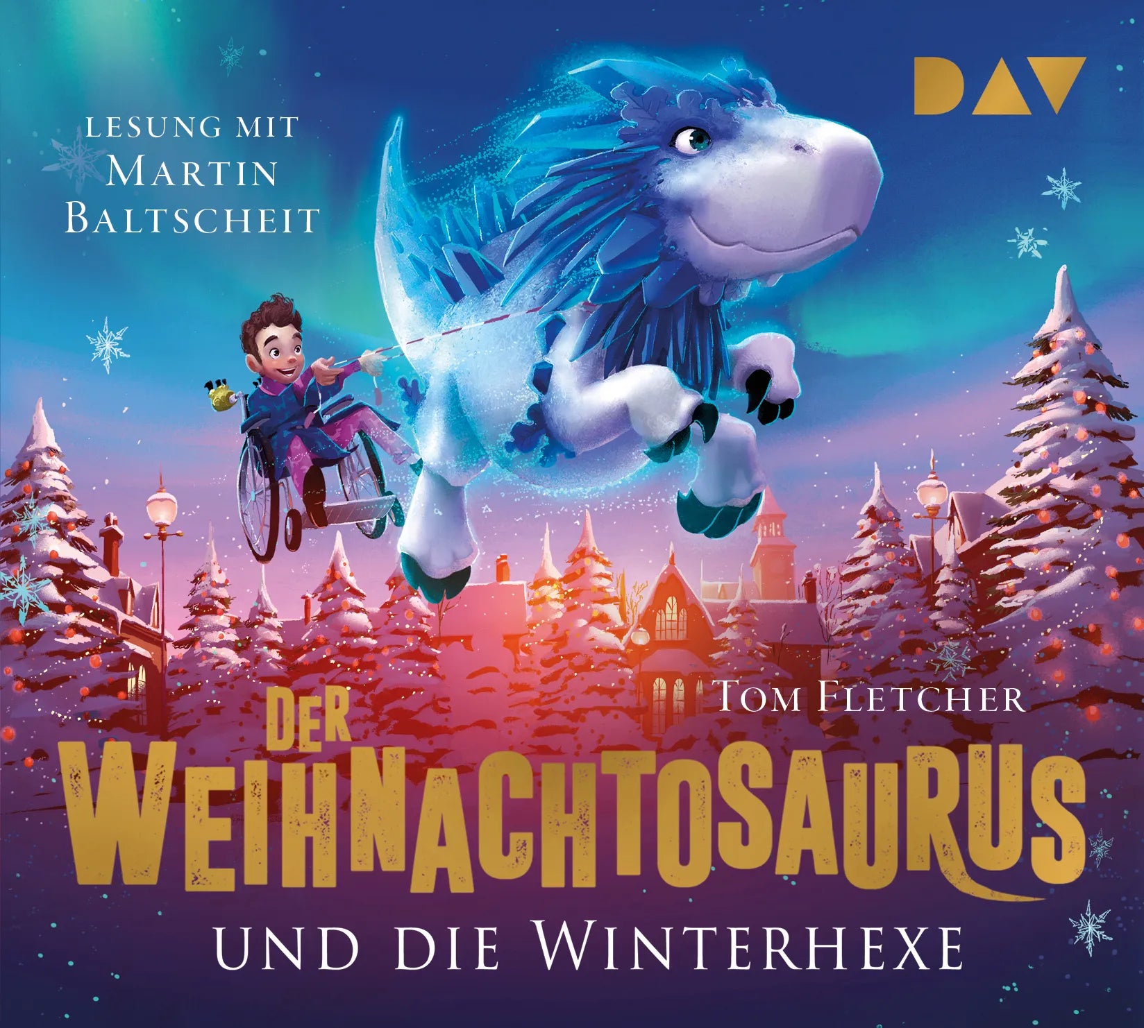 Buchcover von 'Der Weihnachtosaurus und die Winterhexe' - Hörbuch (CD) von Tom Fletcher