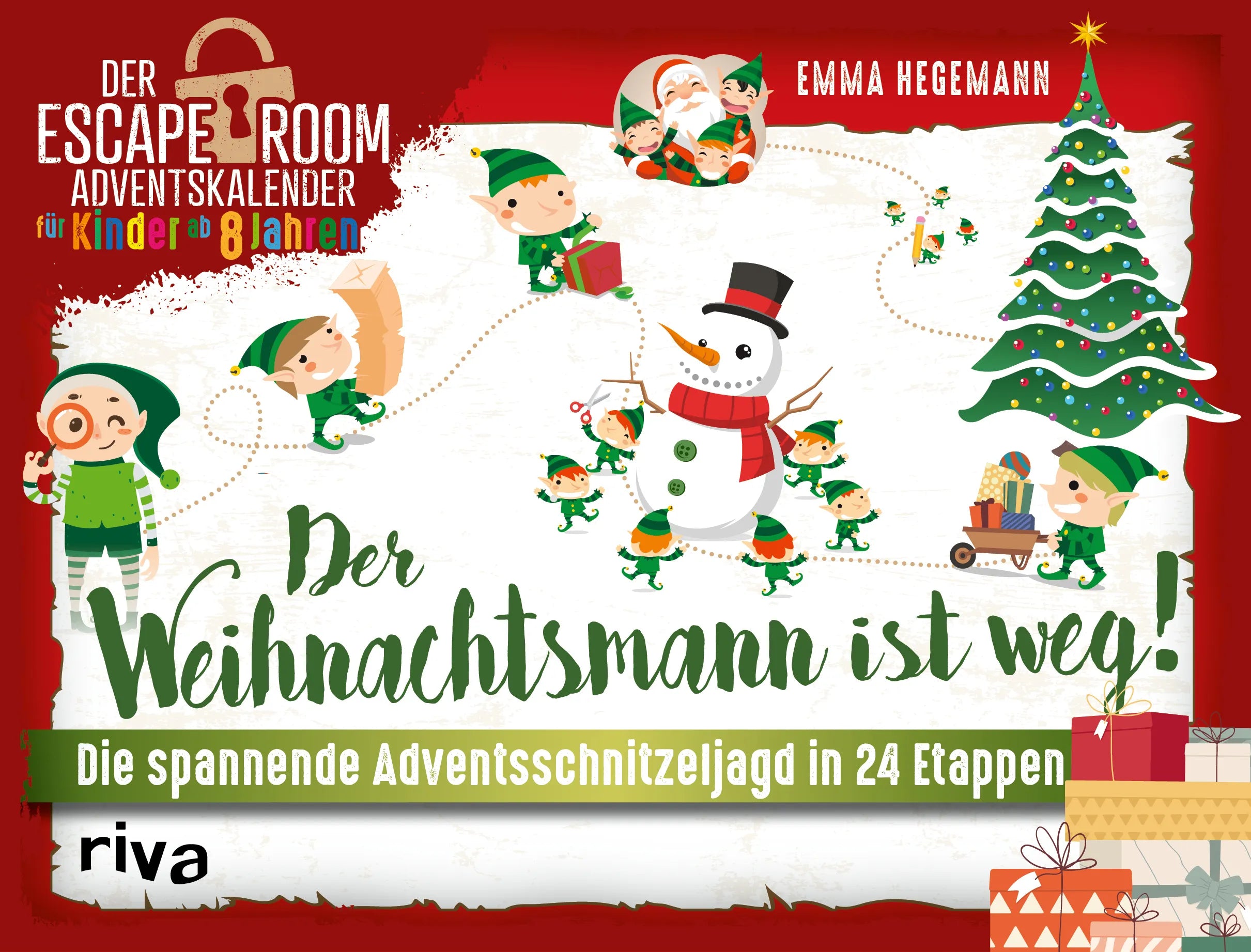 Buchcover von 'Der Weihnachtsmann ist weg!' - Gebundene Ausgabe von Emma Hegemann