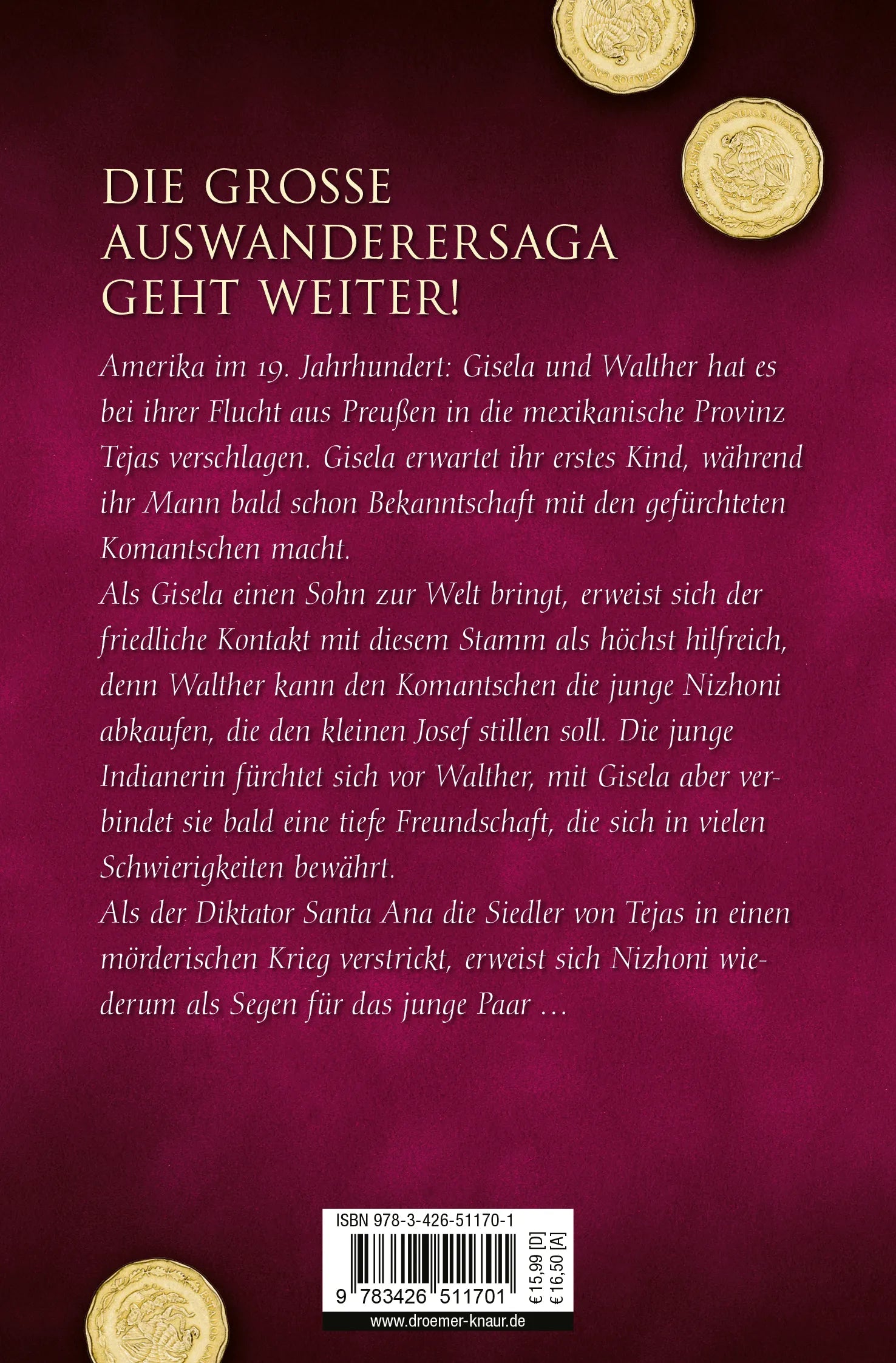 Buchrückseite von 'Der weiße Stern' mit Klappentext - Taschenbuch