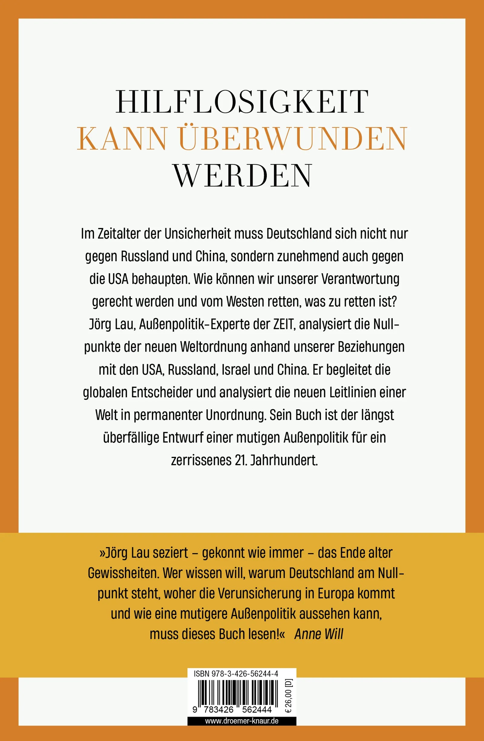 Buchrückseite von 'Der Westen sind jetzt wir' mit Klappentext - Gebundene Ausgabe