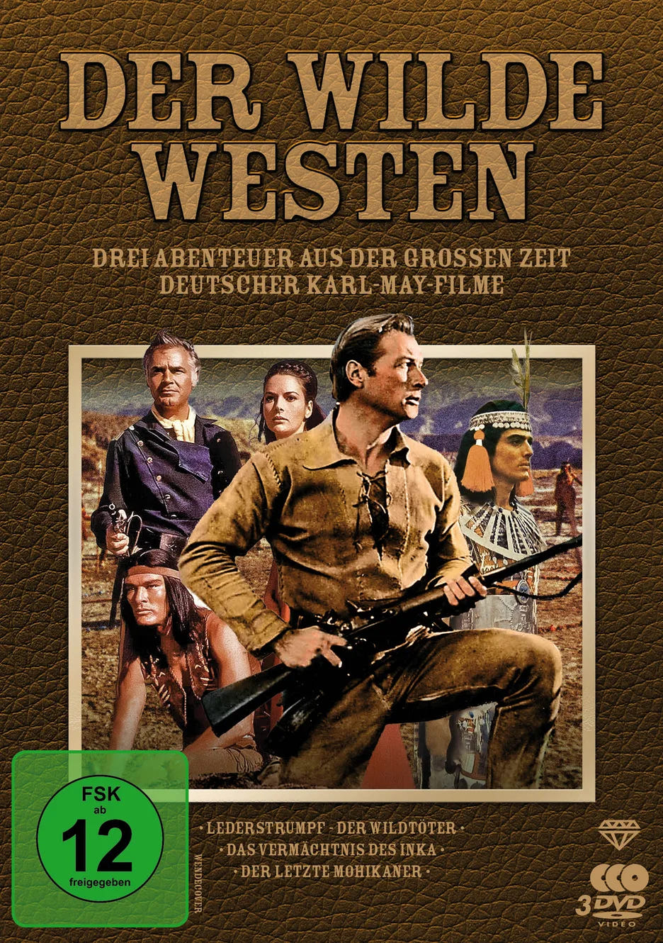 DVD-Cover: Der Wilde Westen - Drei Abenteuer der deutschen Karl-May-Filme. Regie: Kurt Neumann