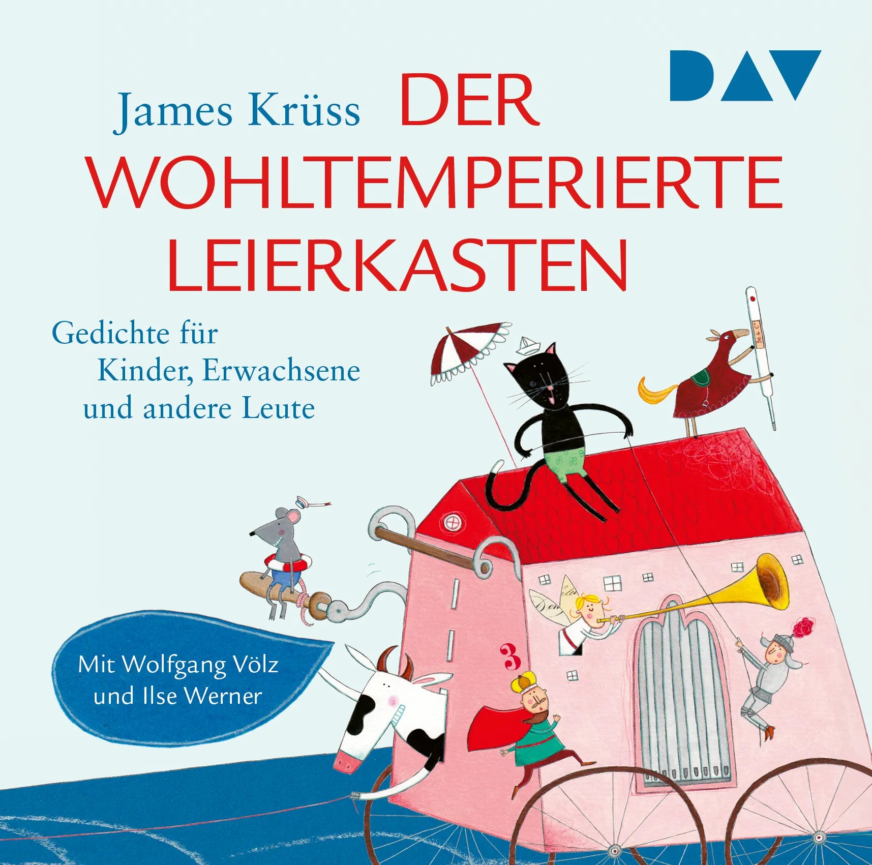 Buchcover von 'Der wohltemperierte Leierkasten. Gedichte für Kinder, Erwachsene und andere Leute' - Hörbuch (CD) von James Krüss