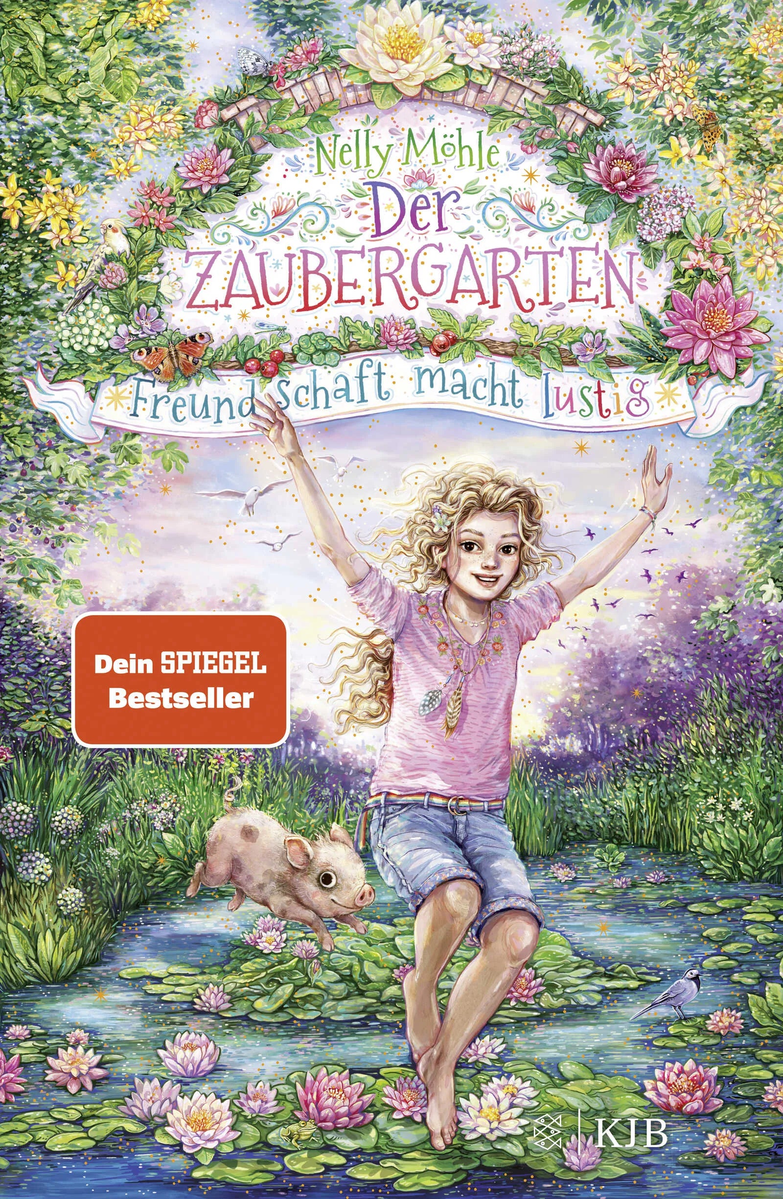 Buchcover von 'Der Zaubergarten – Freundschaft macht lustig' - Gebundene Ausgabe von Nelly Möhle