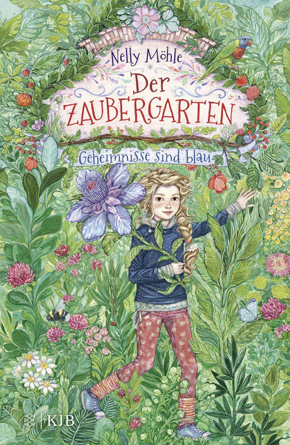 Buchcover von 'Der Zaubergarten – Geheimnisse sind blau' - Gebundene Ausgabe von Nelly Möhle