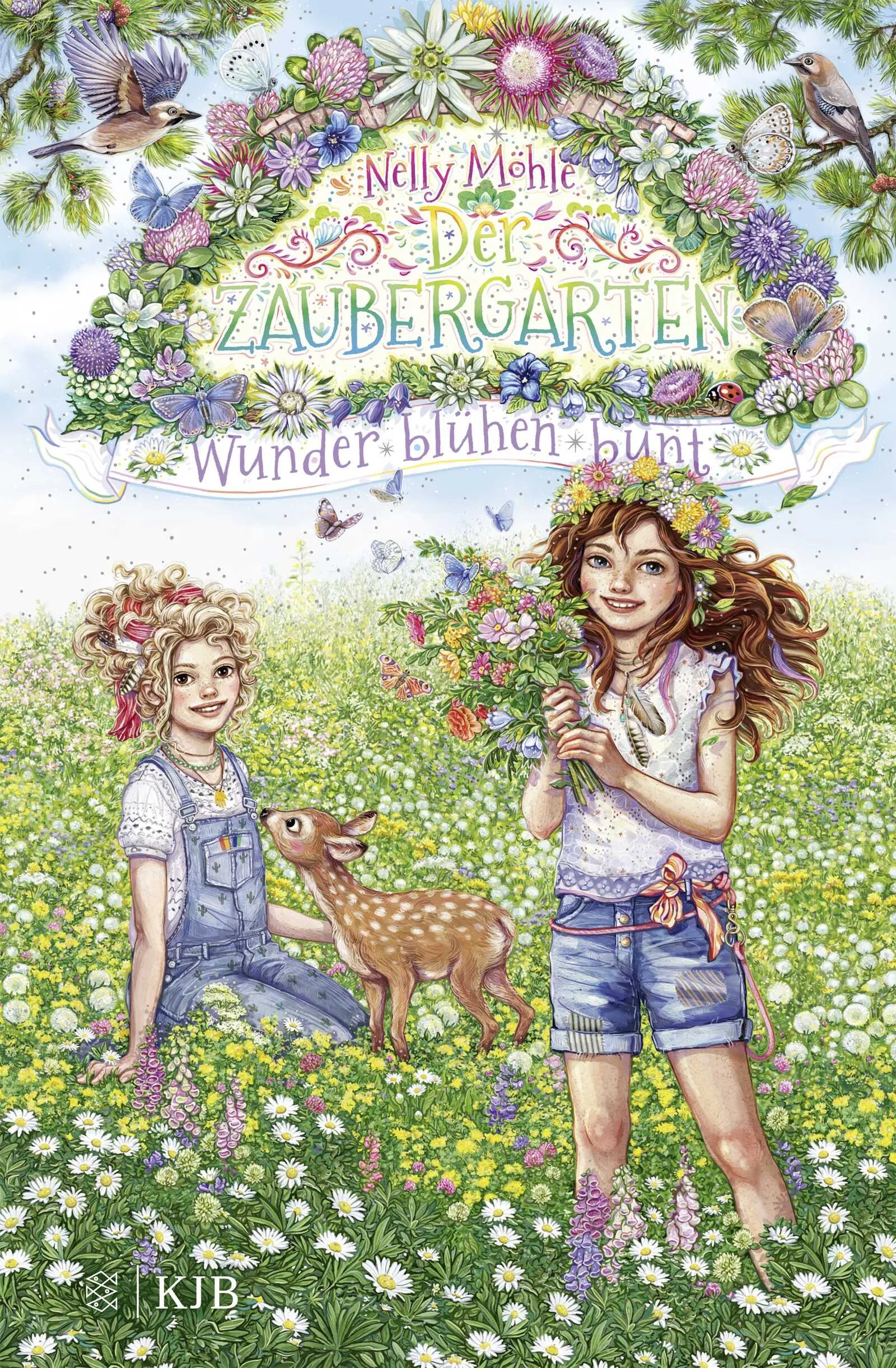 Buchcover von 'Der Zaubergarten – Wunder blühen bunt' - Gebundene Ausgabe von Nelly Möhle