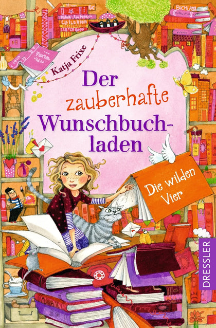 Buchcover von 'Der zauberhafte Wunschbuchladen 4. Die wilden Vier' - Taschenbuch von Katja Frixe