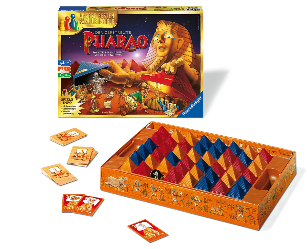 Der zerstreute Pharao - Gesellschaftsspiel & Brettspiel ab 7 Jahre – Ansicht