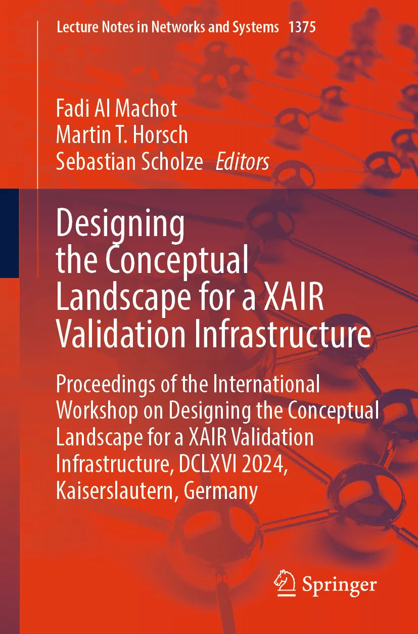 Cover: Designing the Conceptual Landscape for a XAIR Validation Infrastructure (E-Book)