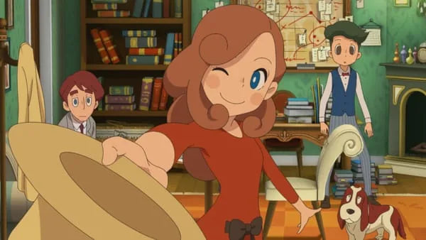 Filmszene 1 aus Detektei Layton - Katrielles rätselhafte Fälle: Die komplette Serie – Blu-ray. Regie: Akihiro Hino