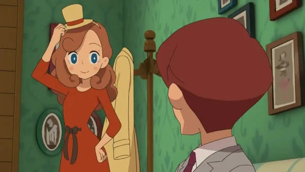 Filmszene 3 aus Detektei Layton - Katrielles rätselhafte Fälle: Die komplette Serie – Blu-ray. Regie: Akihiro Hino