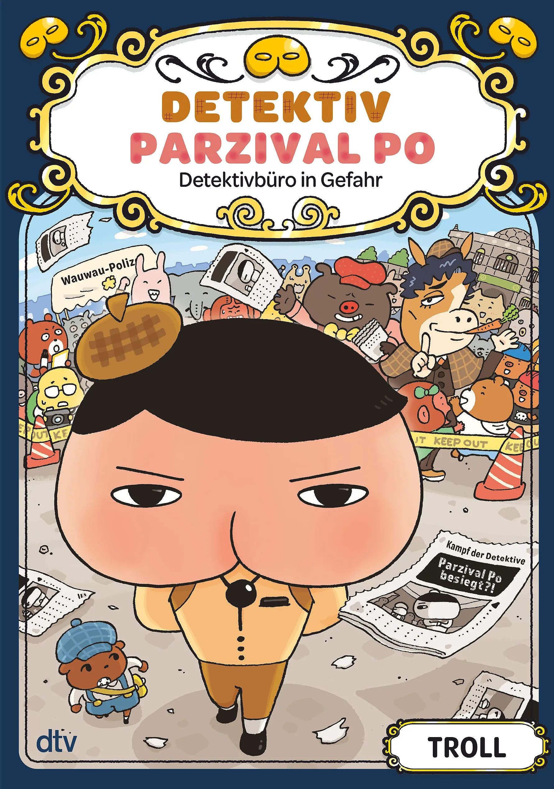 Buchcover von 'Detektiv Parzival Po' - Gebundene Ausgabe von Troll