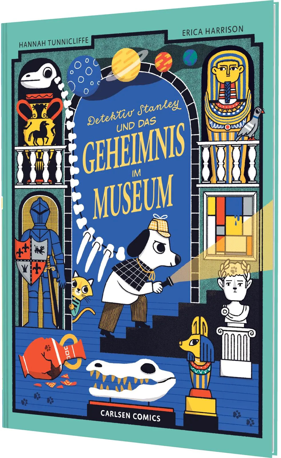 Buchcover von 'Detektiv Stanley und das Geheimnis im Museum' - Gebundene Ausgabe von Hannah Tunnicliffe