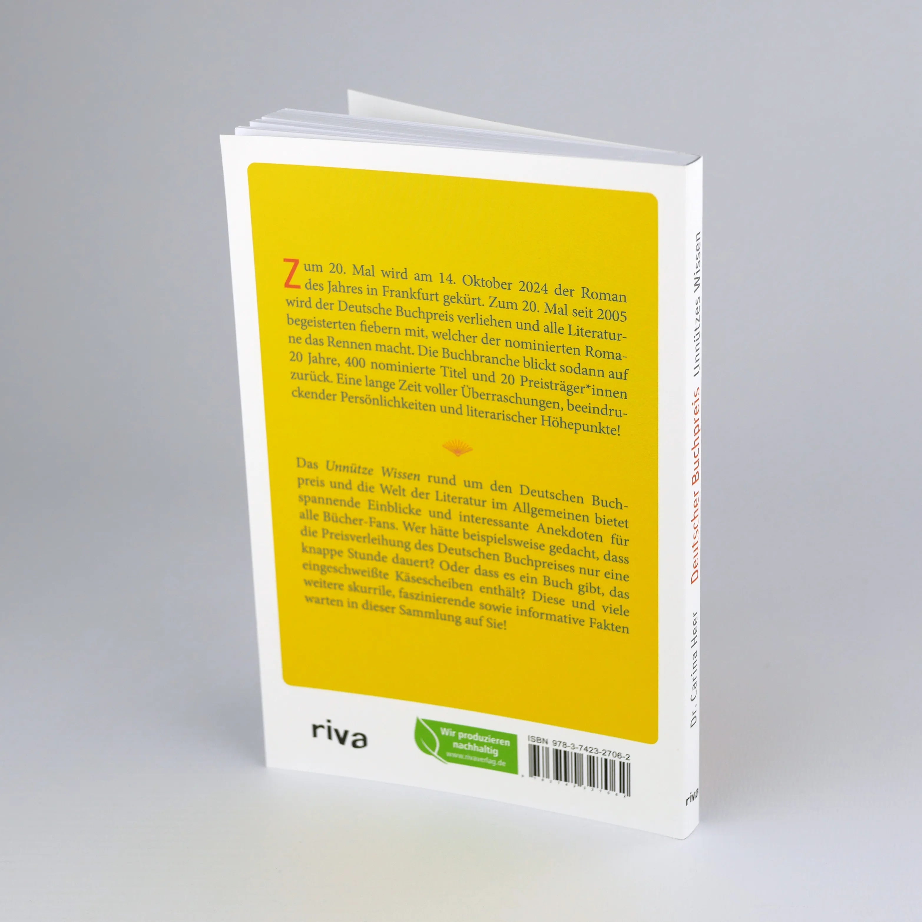 Innenansicht von 'Deutscher Buchpreis – Unnützes Wissen' - Taschenbuch