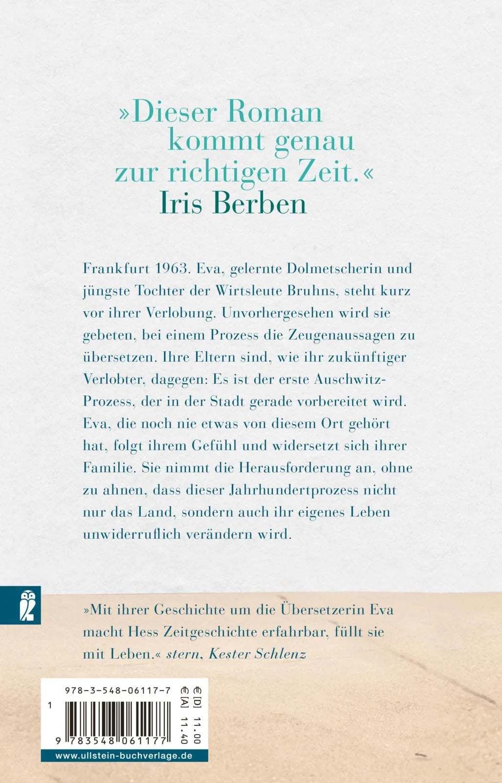 Buchrückseite von 'Deutsches Haus' mit Klappentext - Taschenbuch