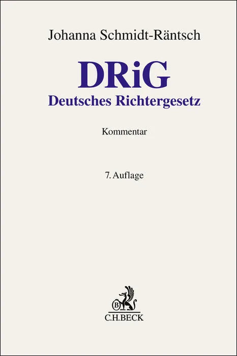 Deutsches Richtergesetz. DRiG