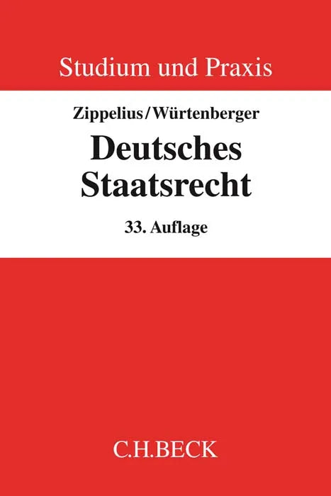 Buchcover von 'Deutsches Staatsrecht' - Taschenbuch von Reinhold Zippelius