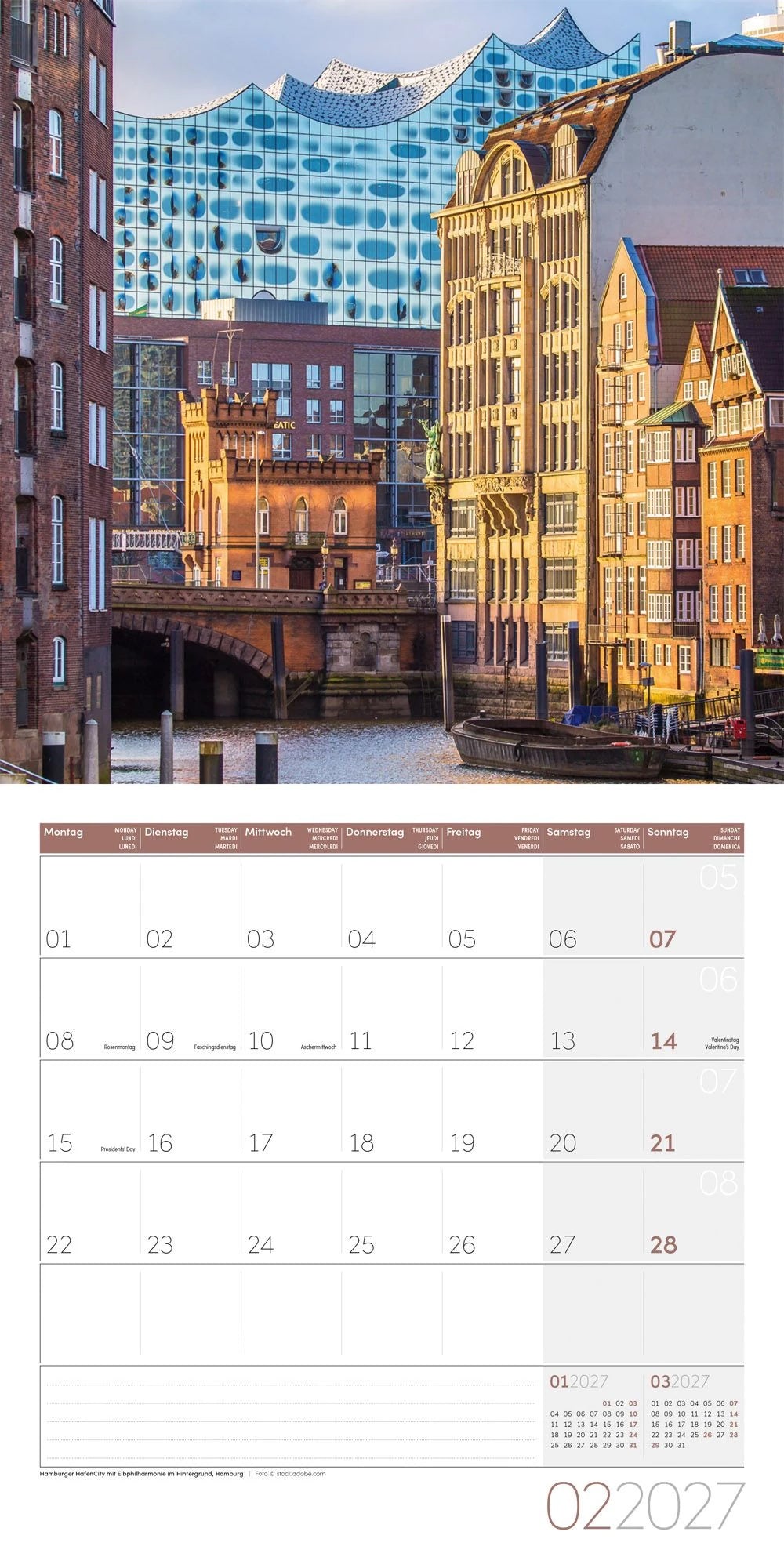 Deutschland Kalender 2027 - 30x30 - Art12 – Ansicht