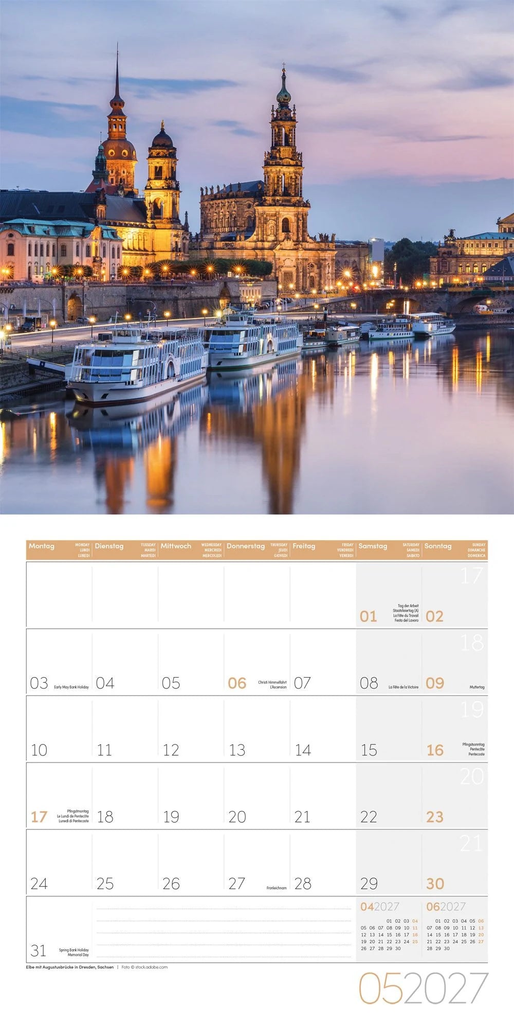 Deutschland Kalender 2027 - 30x30 - Art12 – Ansicht