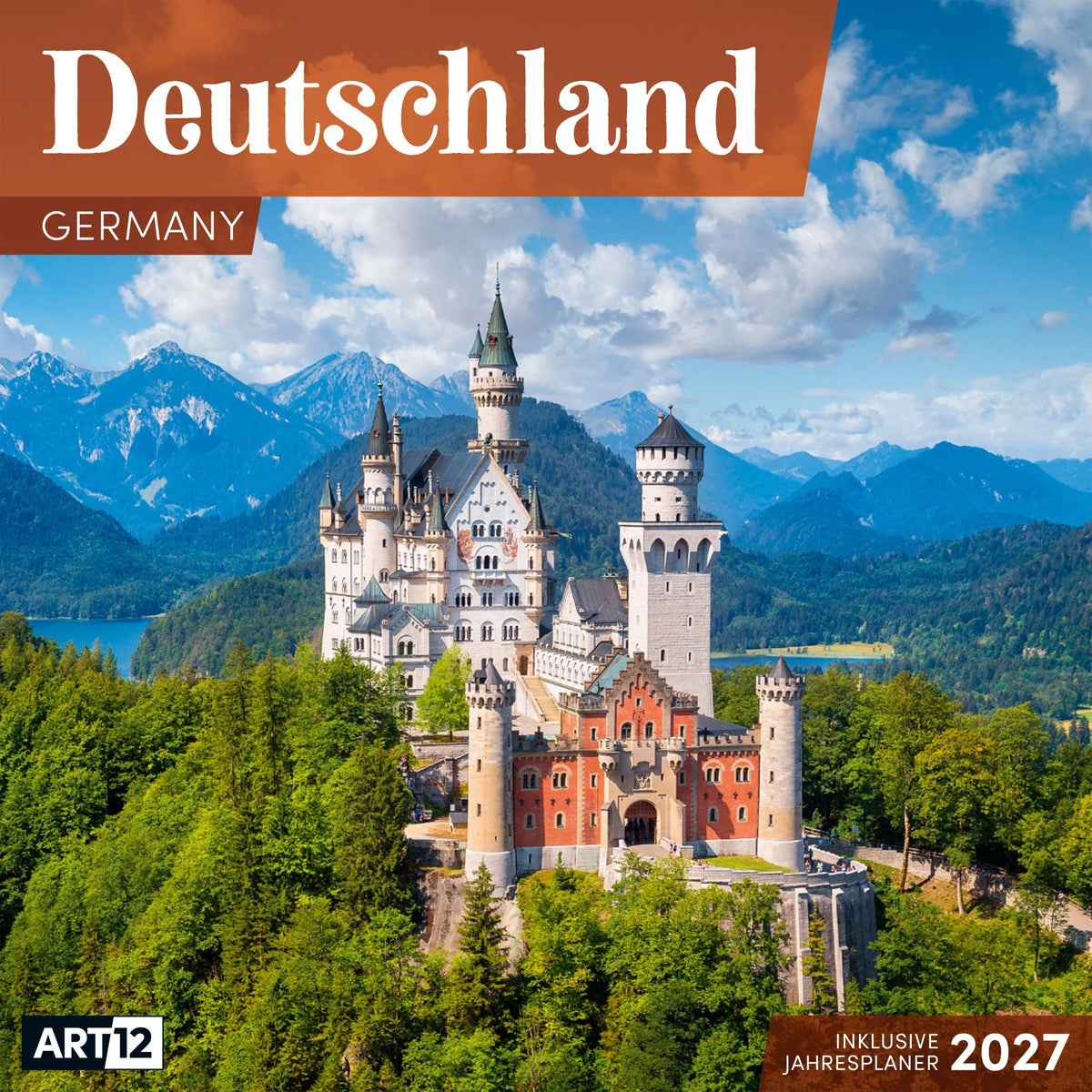 Wandkalender: Deutschland Kalender 2027 - 30x30 - Art12