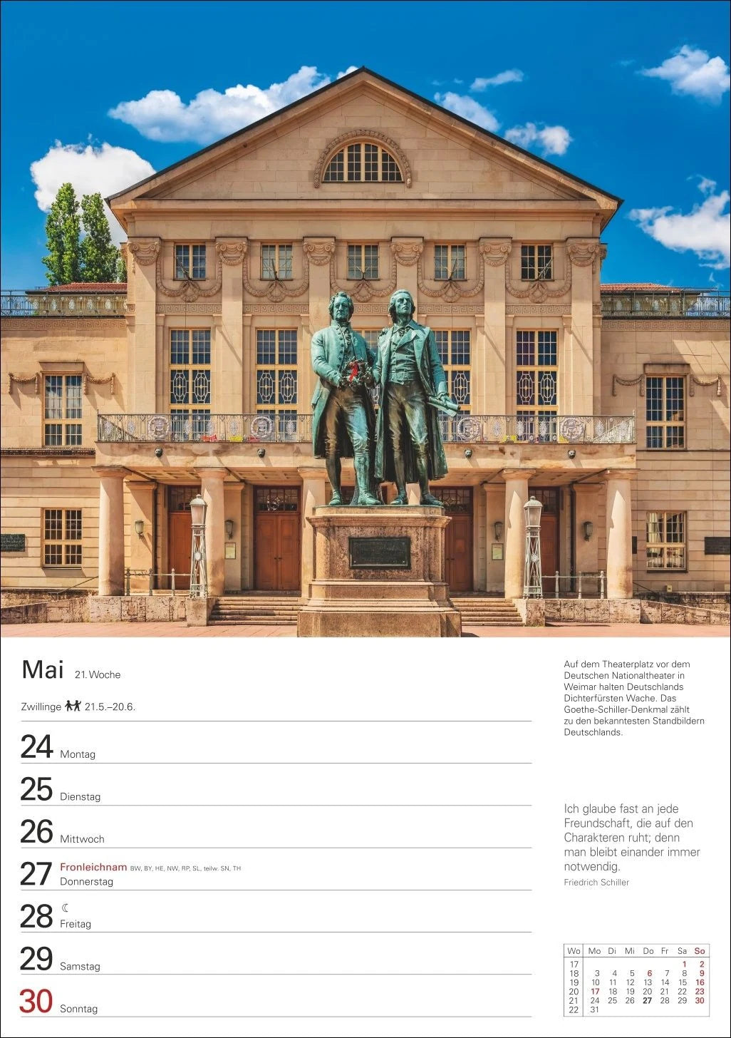 Deutschland Wochenplaner 2027 - Eine Reise in 53 Bildern – Ansicht