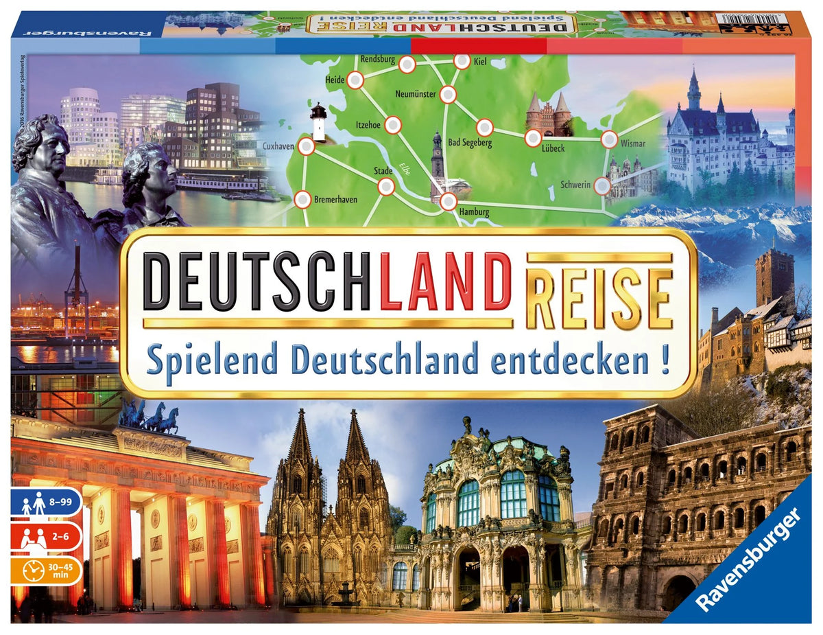 Familienspiel: Deutschlandreise - Gesellschaftsspiel & Brettspiel ab 8 Jahre