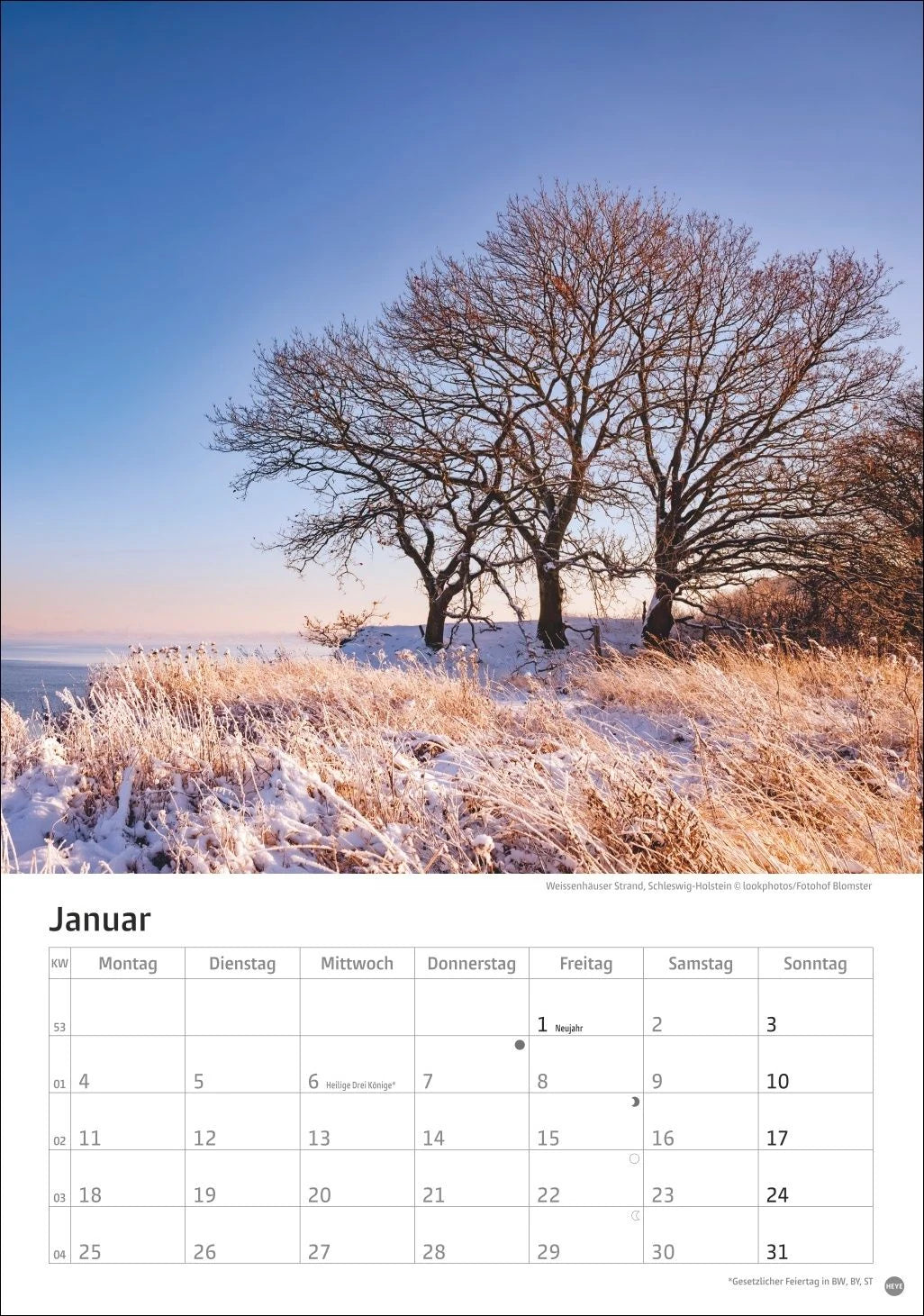 Deutschlands Küsten Kalender 2027 – Ansicht