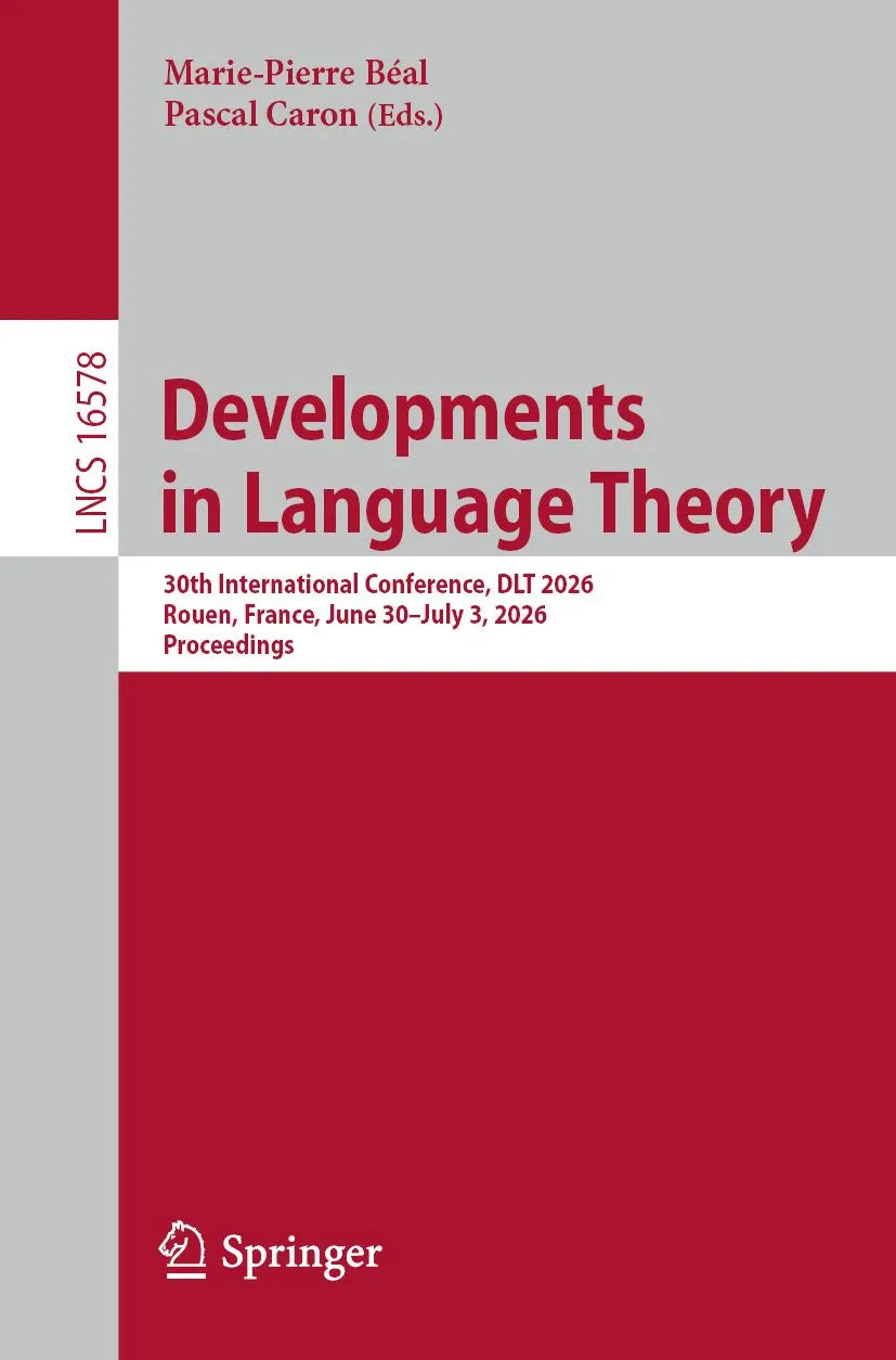 Cover: Developments in Language Theory (E-Book) von Marie-Pierre Béal