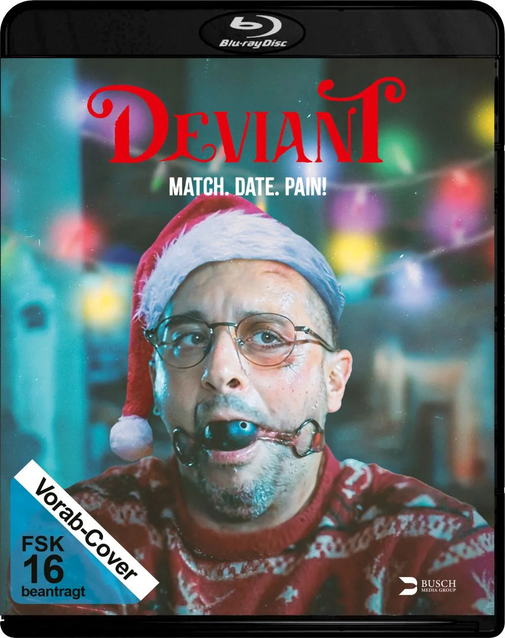 Blu-ray-Cover: Deviant - Match. Date. Pain!. Regie: Daniel M. Caneiro. Vorläufiges ALIVE-Cover; finale Abbildung folgt
