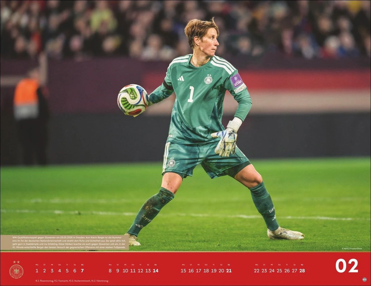 DFB Frauen Posterkalender 2027 – Ansicht
