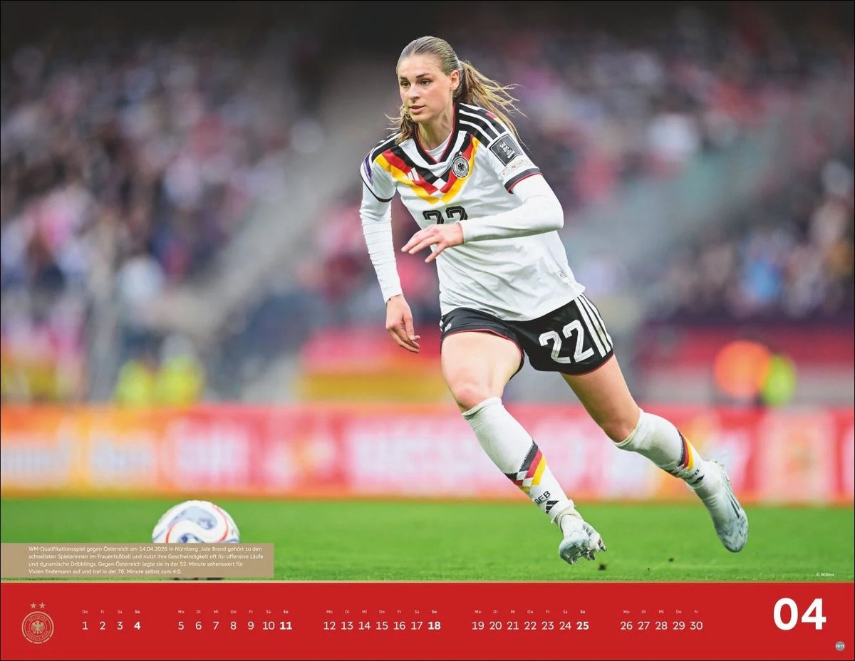 DFB Frauen Posterkalender 2027 – Ansicht