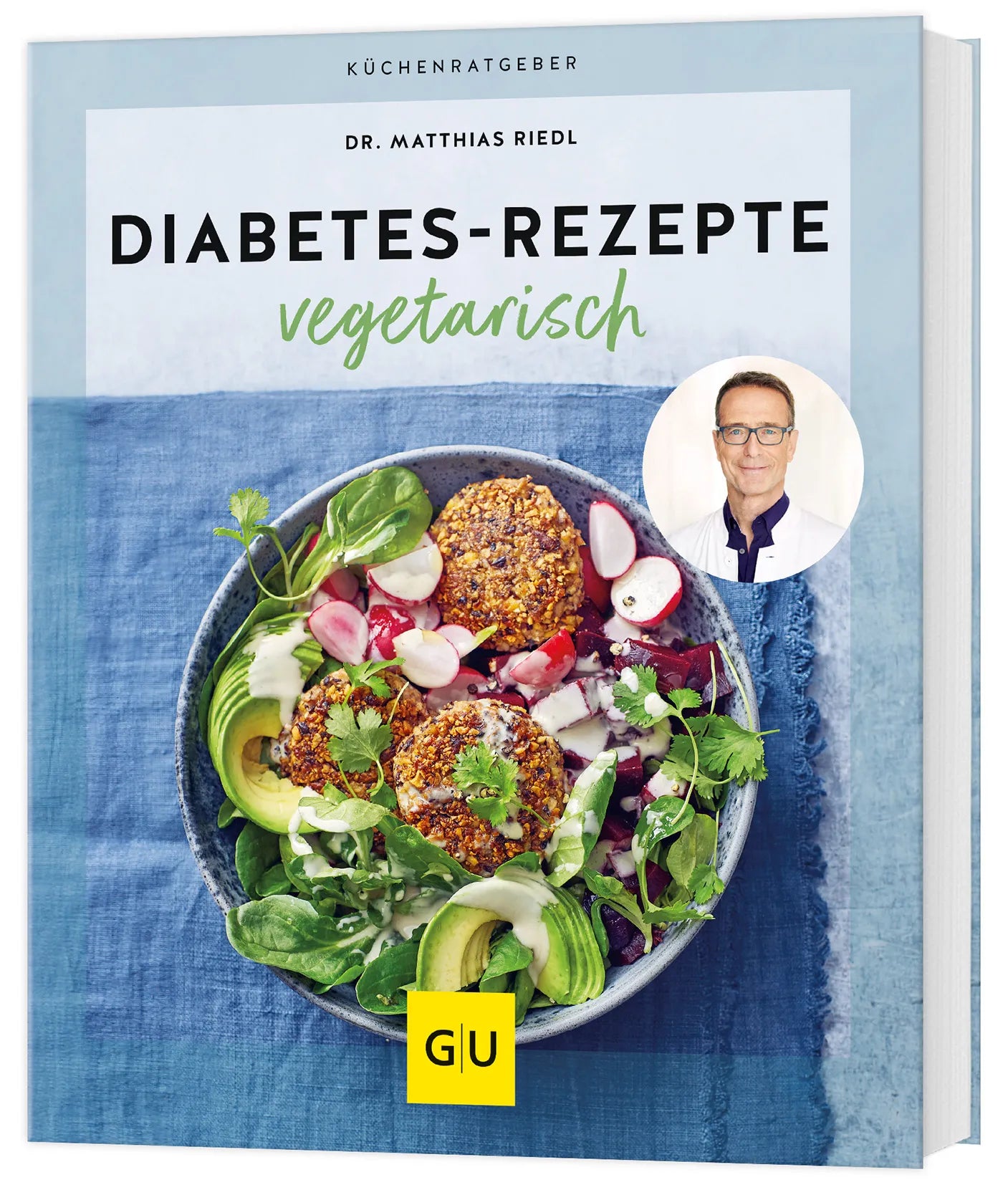 Buchcover von 'Diabetes-Rezepte vegetarisch' - Taschenbuch von Matthias Riedl