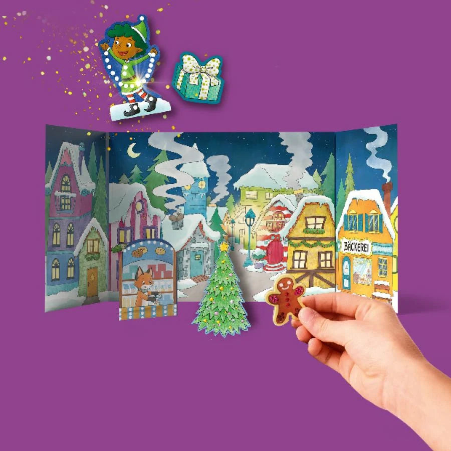 Diamond Painting Adventskalender Glitzerndes Weihnachtsdorf. Mit Material und Werkzeug für 24 Aufsteller – Ansicht