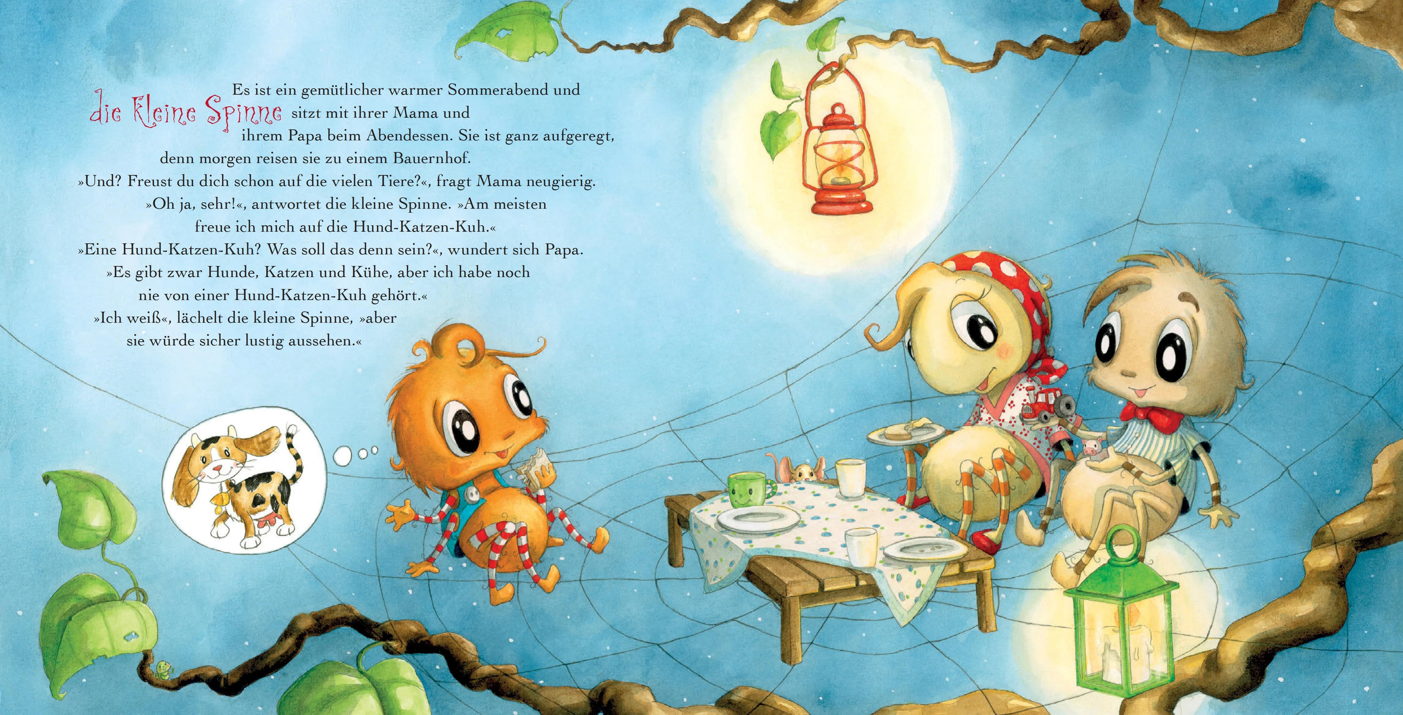 Produktansicht: Die kleine Spinne Widerlich - Ferien auf dem Bauernhof Pappbilderbuch (Gebundene Ausgabe)