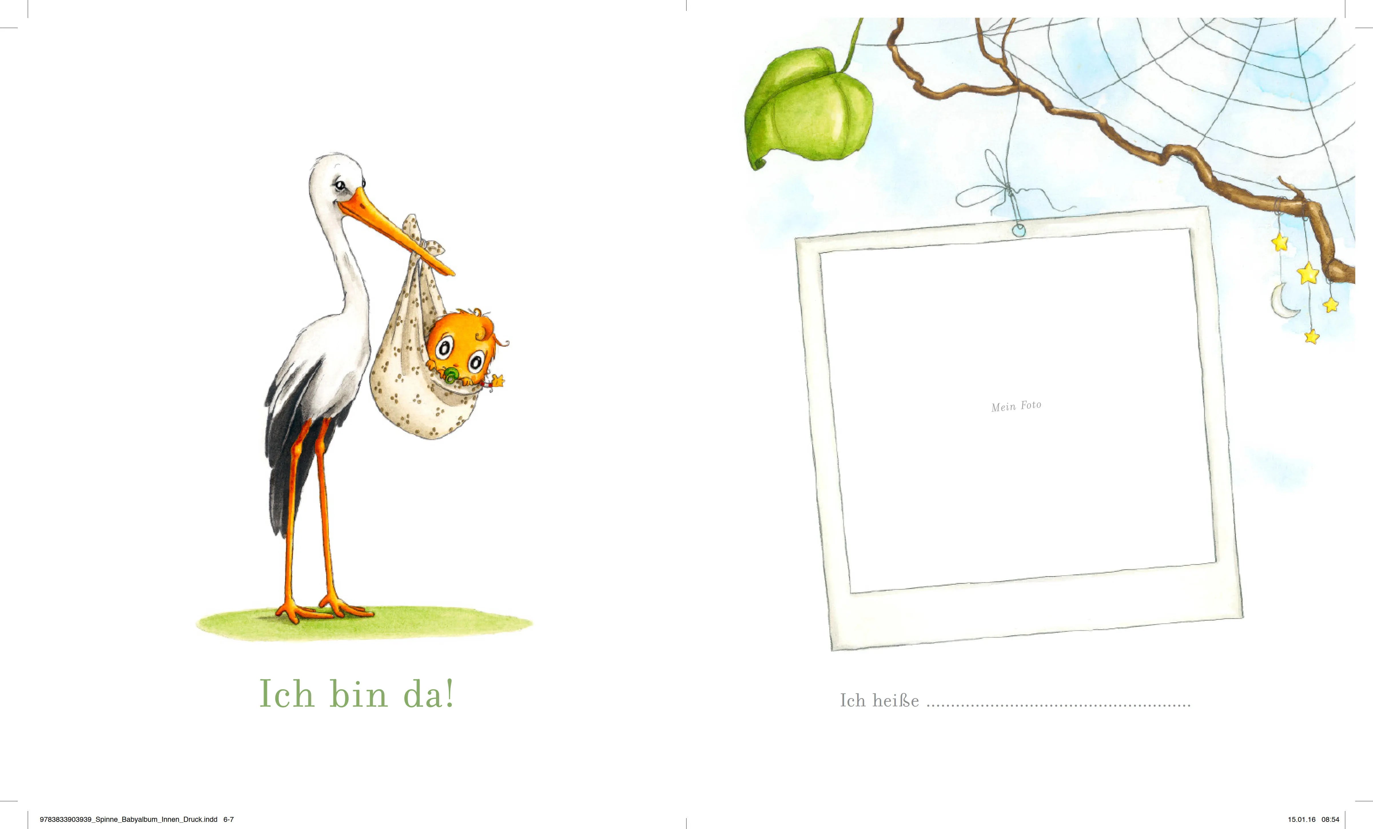 Produktansicht: Die kleine Spinne Widerlich - Mein Babyalbum (Gebundene Ausgabe)