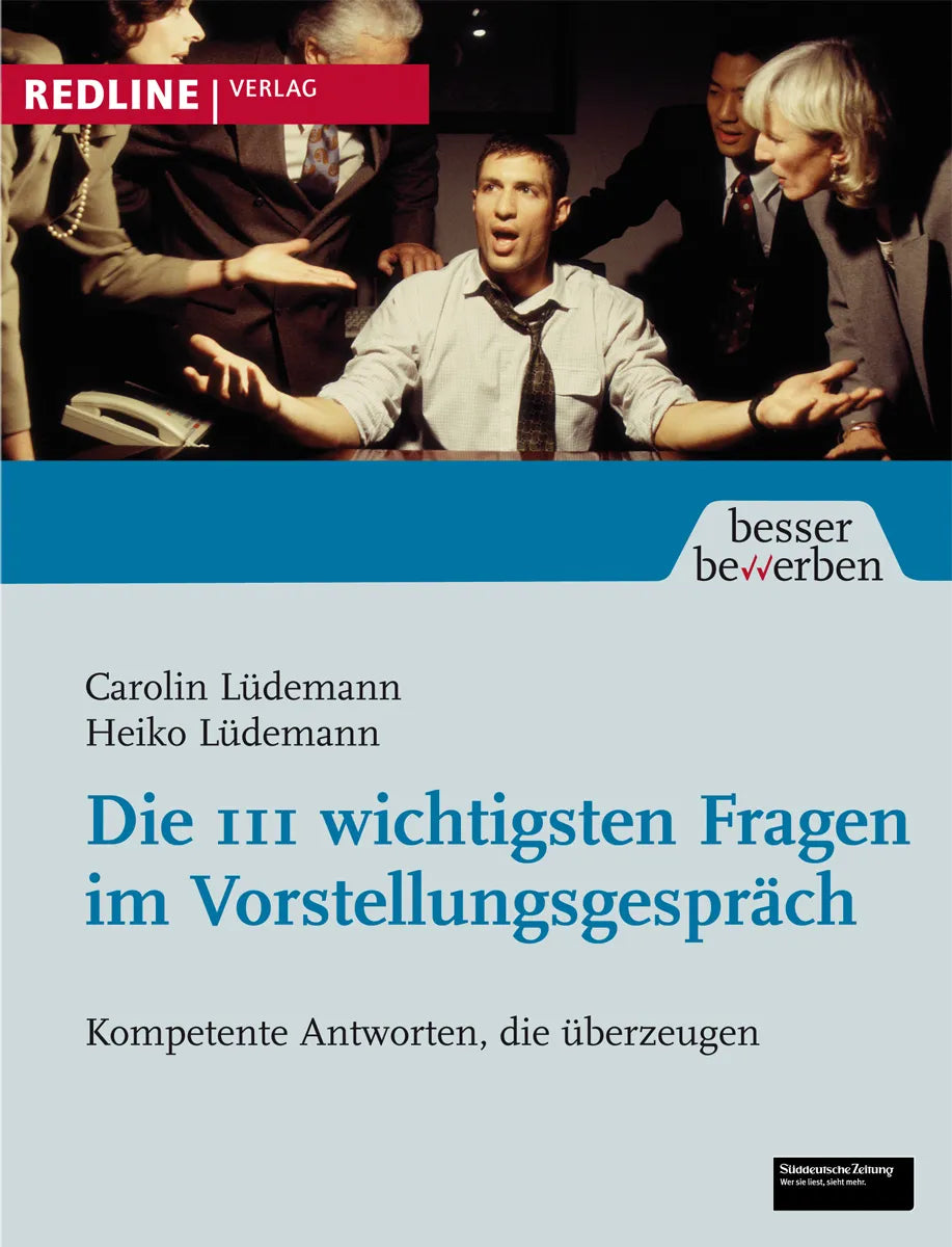 Buchcover von 'Die 111 wichtigsten Fragen im Vorstellungsgespräch' - Gebundene Ausgabe von Carolin Lüdemann