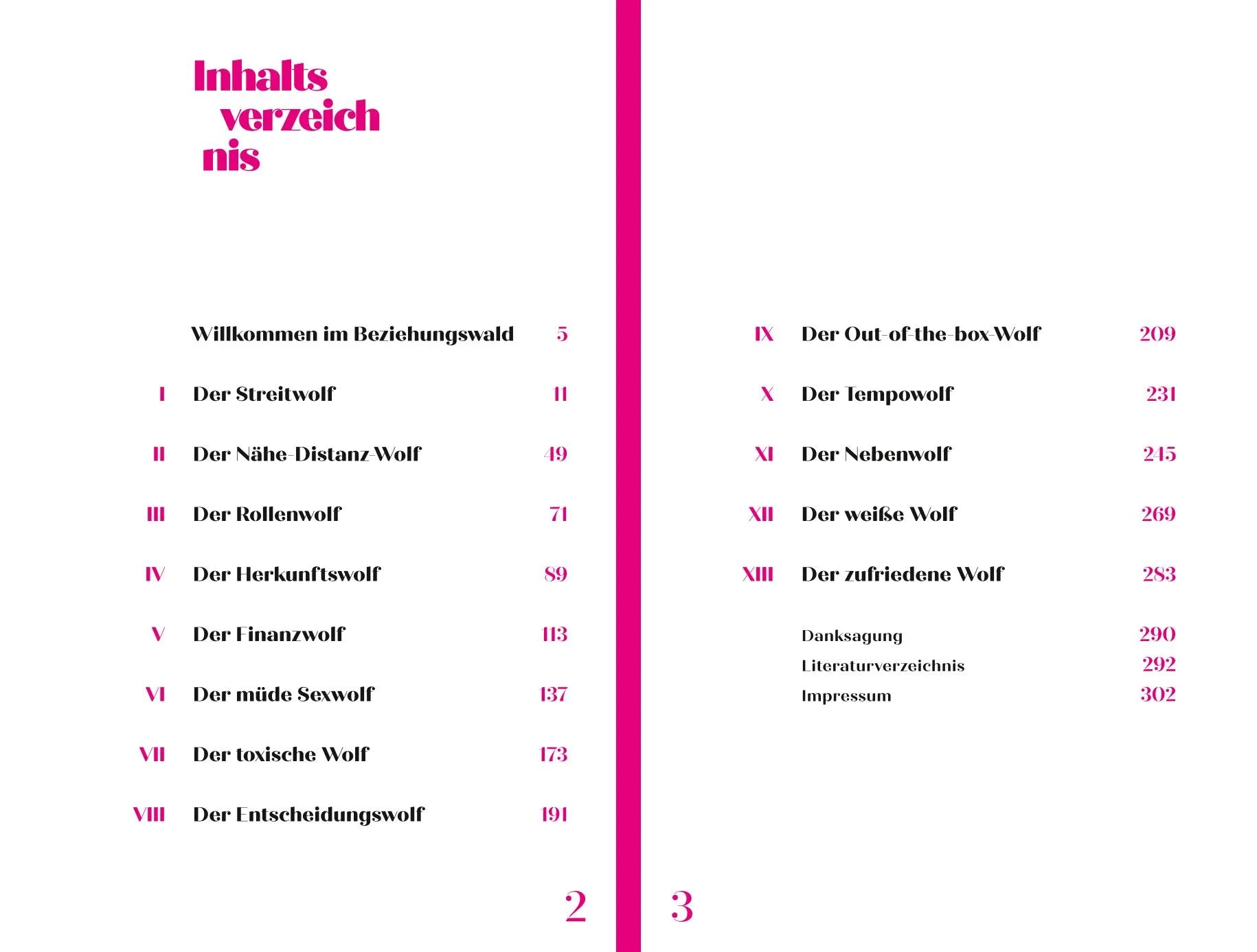 Innenansicht von 'Die 13 Beziehungswölfe' - Taschenbuch