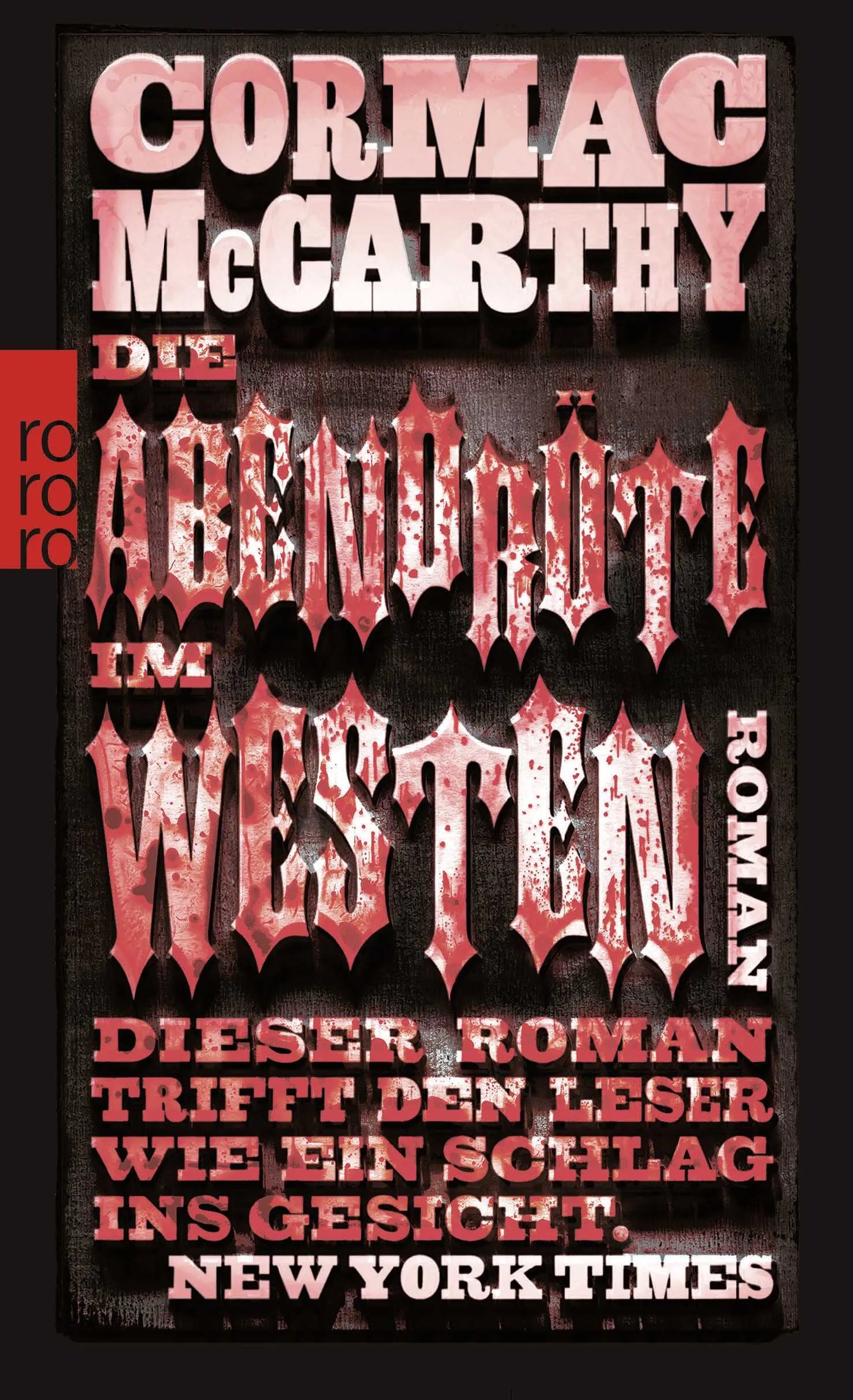 Buchcover von 'Die Abendröte im Westen' - Taschenbuch von Cormac McCarthy
