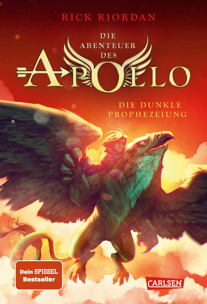 Buchcover von 'Die Abenteuer des Apollo 2: Die dunkle Prophezeiung' - Gebundene Ausgabe von Rick Riordan