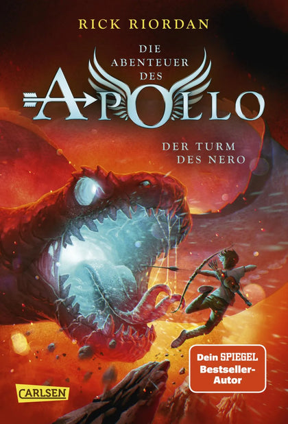 Buchcover von 'Die Abenteuer des Apollo 5: Der Turm des Nero' - Gebundene Ausgabe von Rick Riordan