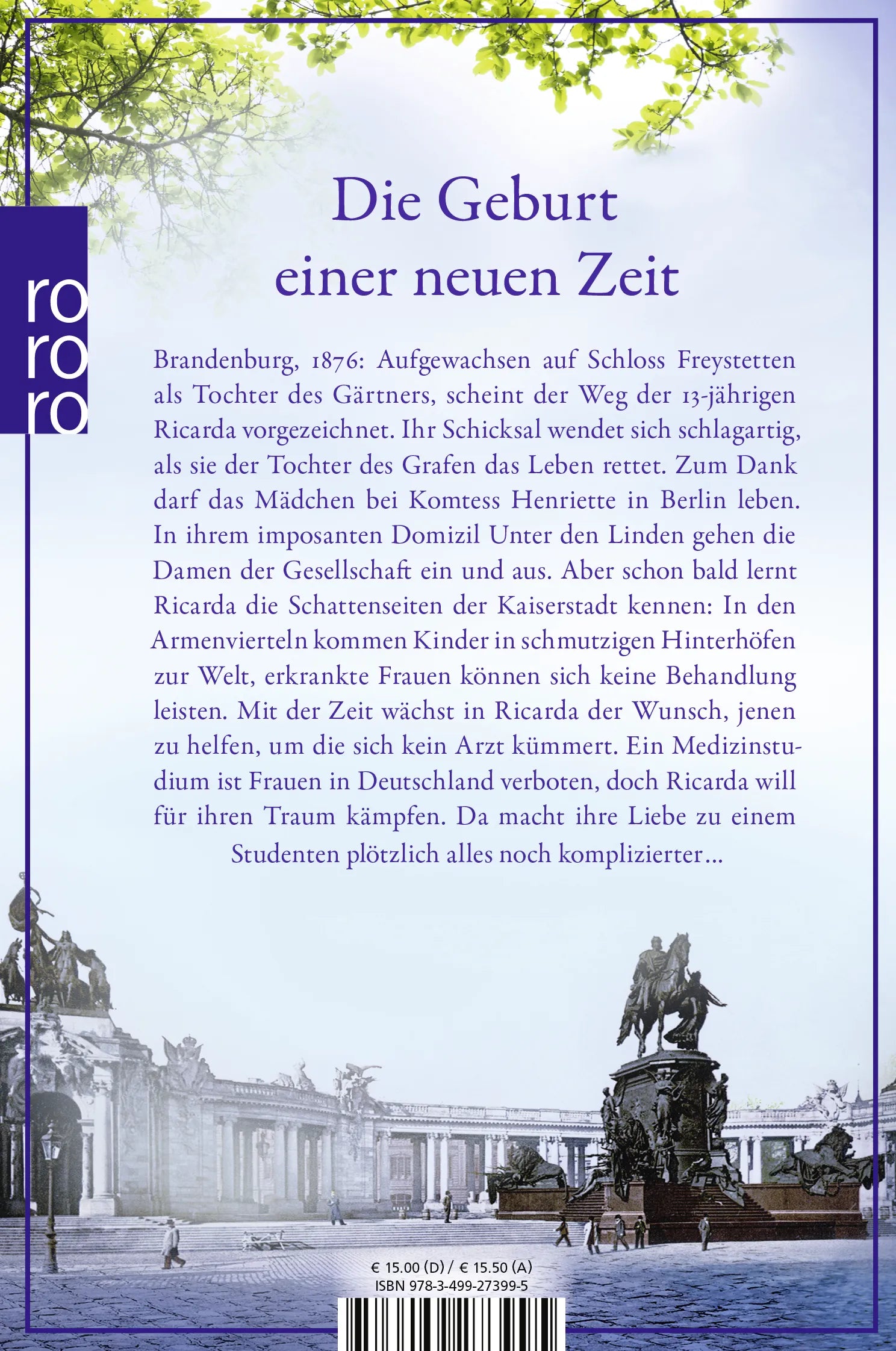 Buchrückseite von 'Die Ärztin: Das Licht der Welt' mit Klappentext - Taschenbuch