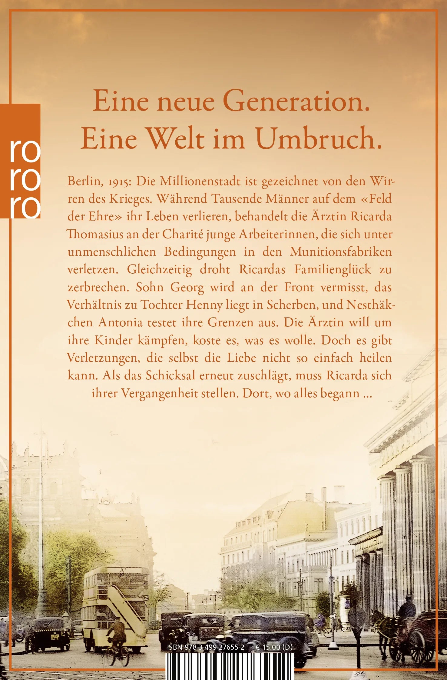 Buchrückseite von 'Die Ärztin: Die Wege der Liebe' mit Klappentext - Taschenbuch