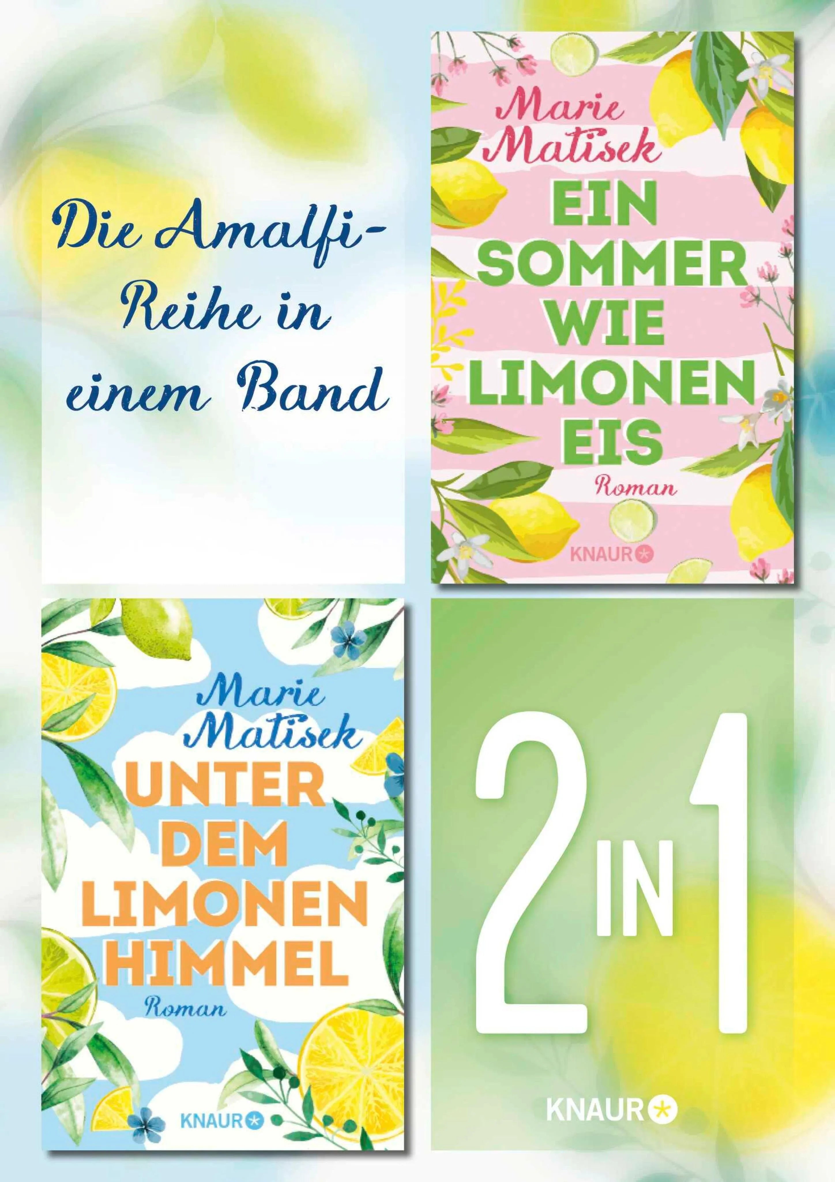 Cover: Die Amalfi-Reihe Band 1 & 2. Liebesroman-Bundle mit Italien-Urlaubs-Feeling (E-Book) von Marie Matisek
