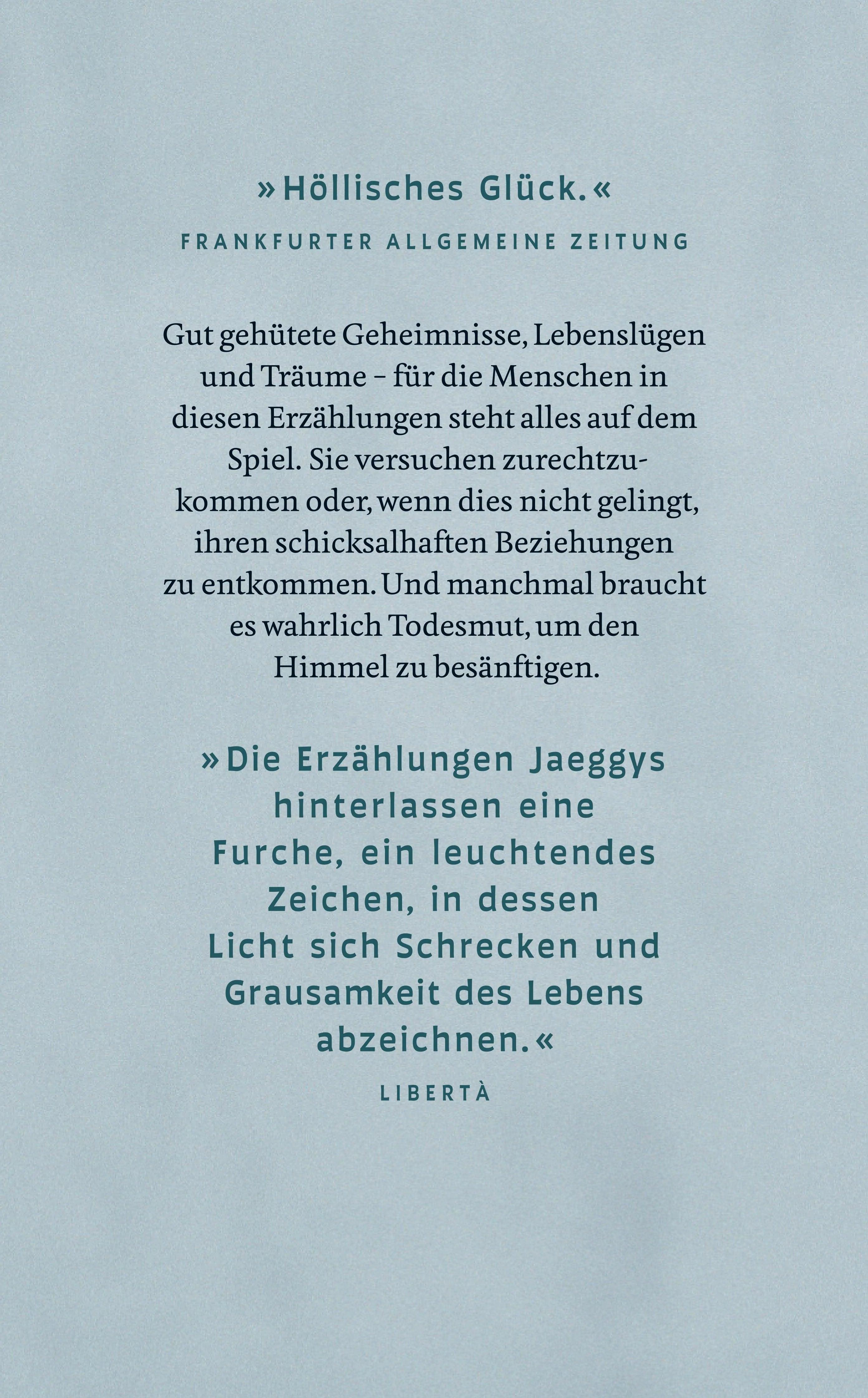 Buchrückseite von 'Die Angst vor dem Himmel' mit Klappentext - Taschenbuch