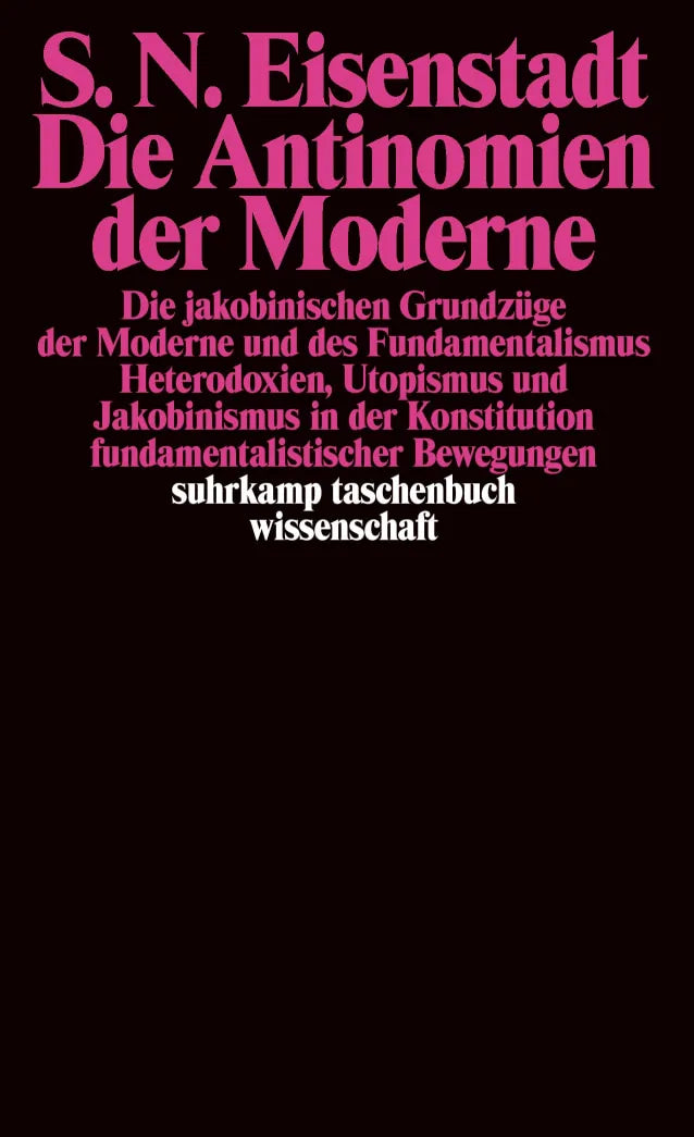 Buchcover von 'Die Antinomien der Moderne' - Taschenbuch von Shmuel N. Eisenstadt