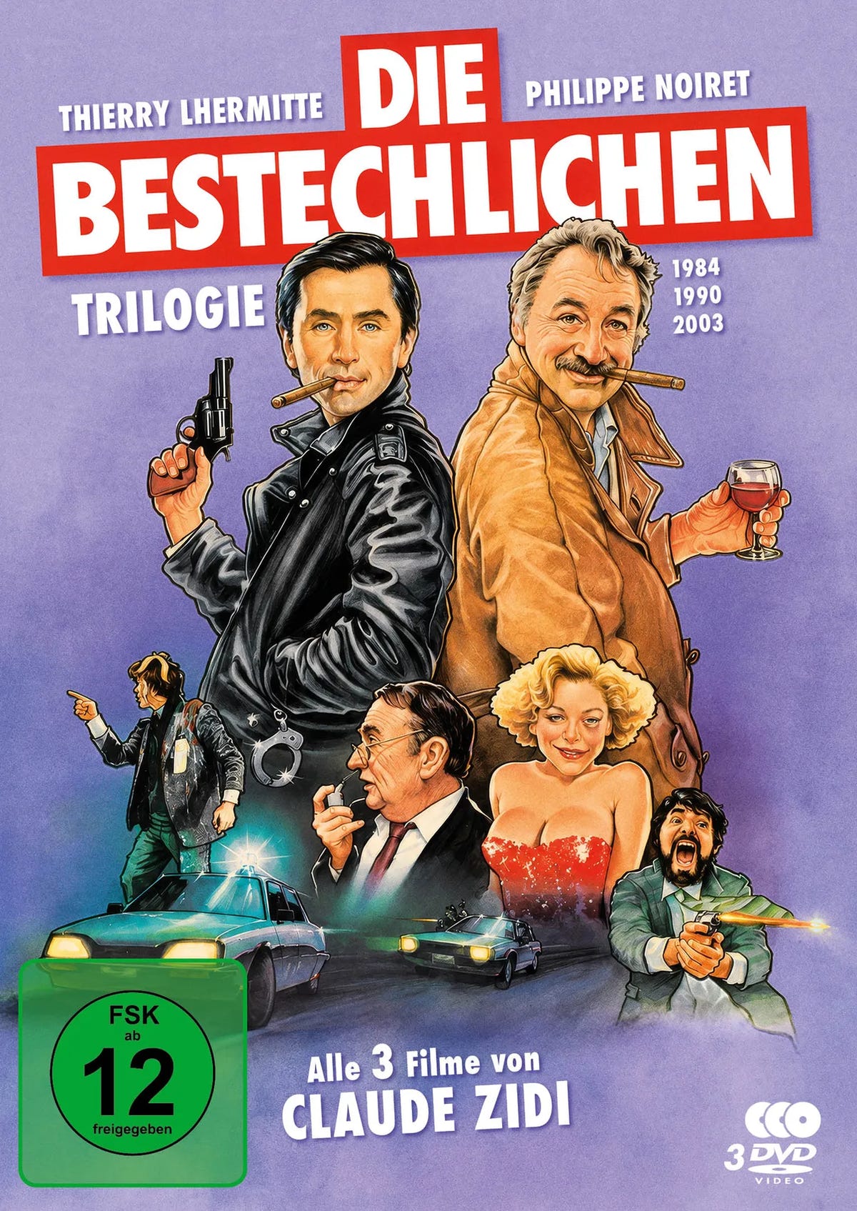 DVD-Cover: Die Bestechlichen - Die komplette Film-Trilogie von Claude Zidi