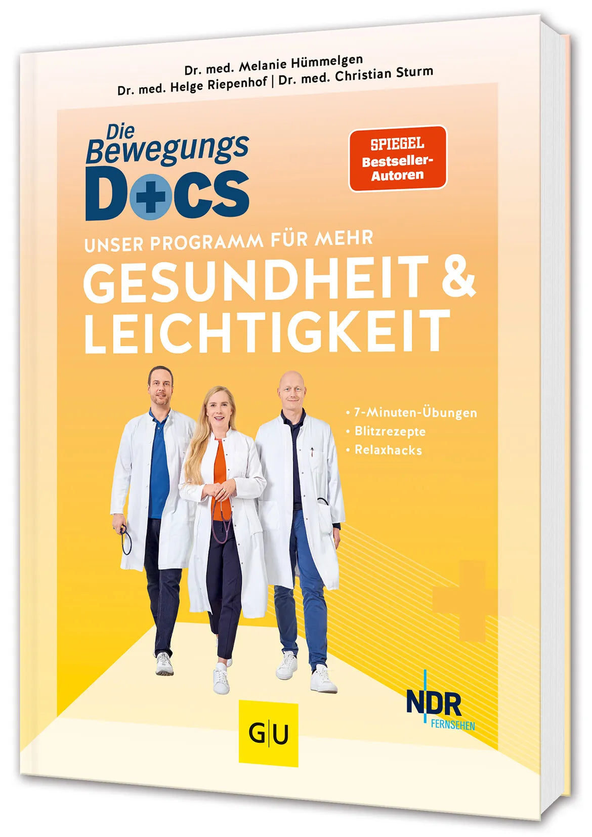 Buchcover von 'Die Bewegungs-Docs – Unser Programm für mehr Gesundheit und Leichtigkeit' - Gebundene Ausgabe von Dr. med. Melanie Hümmelgen