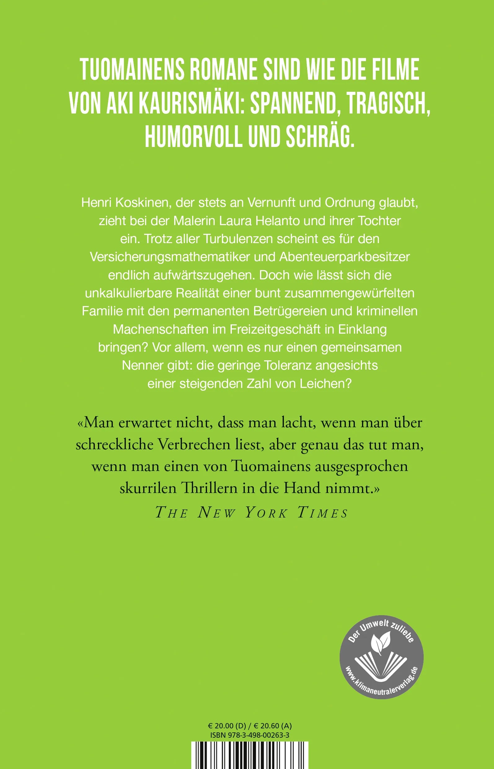 Buchrückseite von 'Die Biber-Methode' mit Klappentext - Paperback