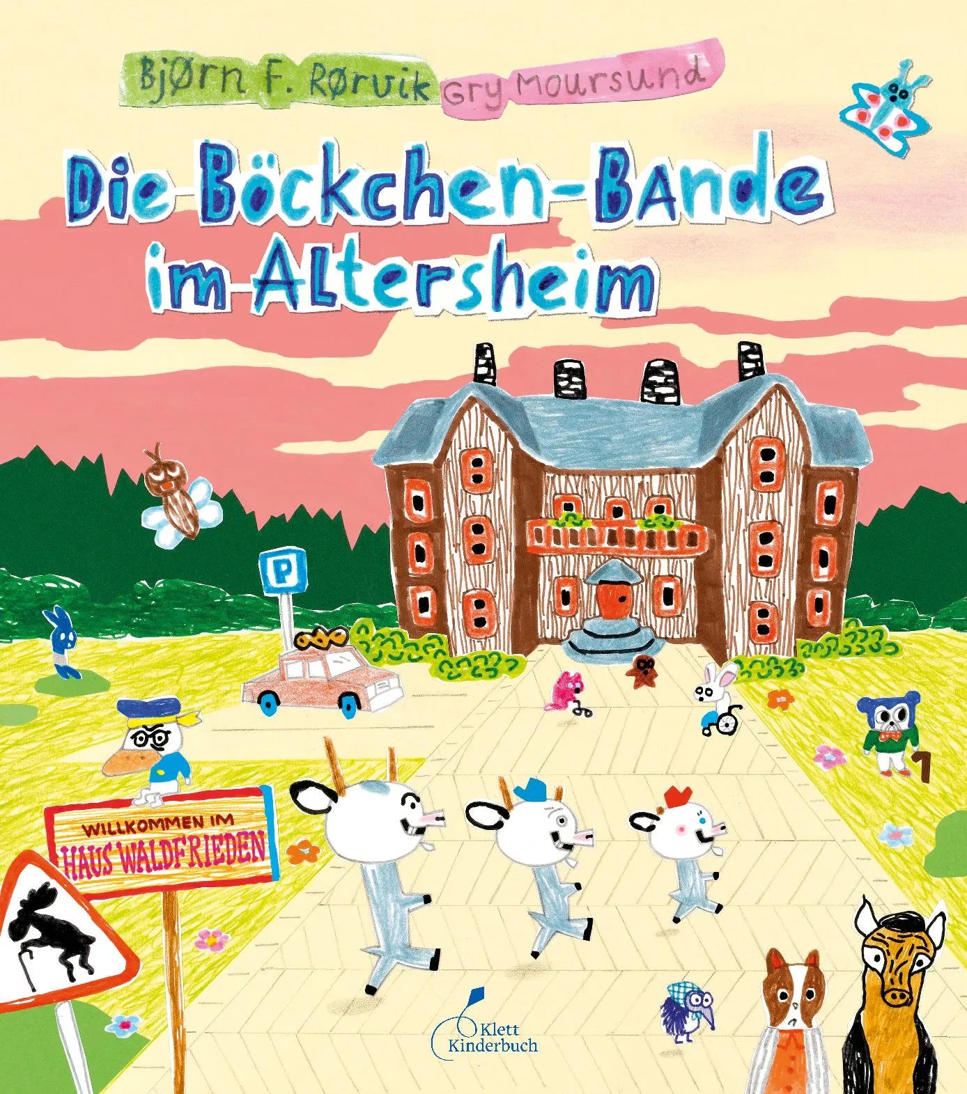 Buchcover von 'Die Böckchen-Bande im Altersheim' - Gebundene Ausgabe von Bjørn F. Rørvik