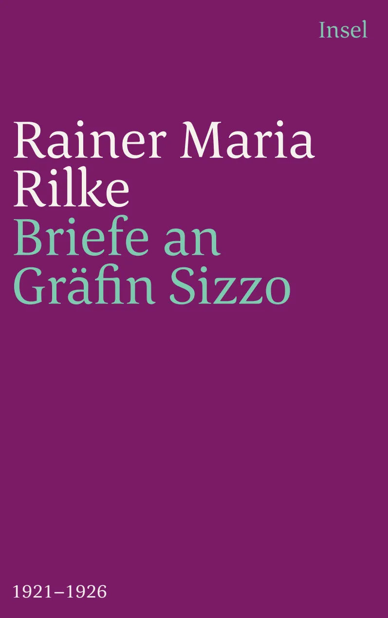 Buchcover von 'Die Briefe an Gräfin Sizzo' - Taschenbuch von Rainer Maria Rilke
